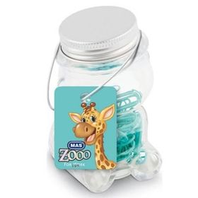 Mas Zoo No 2  Turkuaz Cam Kavanozda Plastik Kapli Atas