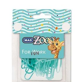 Mas Zooo No:3 Turkuaz Plastik Kaplı Ataş