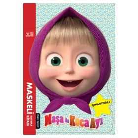 Maşa İle Koca Ayı - Maskeli Boyama Kitabı - Kolektif