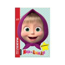 Maşa İle Koca Ayı - Maskeli Boyama Kitabı - Kolektif