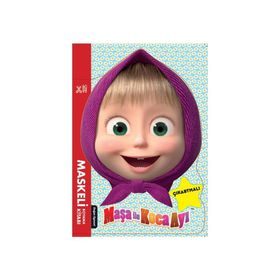 Maşa İle Koca Ayı - Maskeli Boyama Kitabı - Kolektif