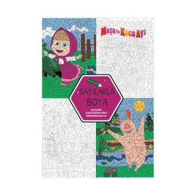 Maşa ile Koca Ayı Sayılarla Boya - Kolektif