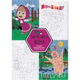 Maşa ile Koca Ayı Sayılarla Boya - Kolektif