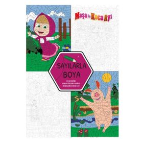 Maşa ile Koca Ayı Sayılarla Boya - Kolektif