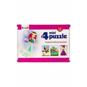 Masal Kahramanları - 4 Mini Puzzle - Eolo Eğitici Oyuncak Komisyon