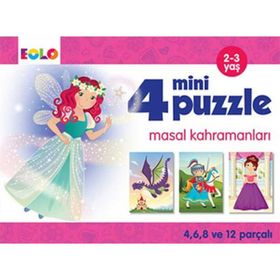 Masal Kahramanları - 4 Mini Puzzle - Eolo Eğitici Oyuncak Komisyon