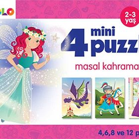 Masal Kahramanları - 4 Mini Puzzle - Eolo Eğitici Oyuncak Komisyon