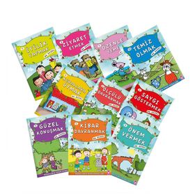 Masallarla Görgü Kuralları - Set (10 Kitap) - Münire Şafak