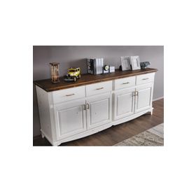 Masifart KNS02 180 cm Ahşap Tablalı Country Konsol