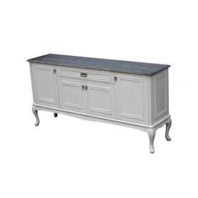 Masifart KNS03 180 cm Ahşap Ceviz Tablalı Silme Country Konsol