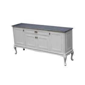 Masifart KNS03 180 cm Ahşap Ceviz Tablalı Silme Country Konsol