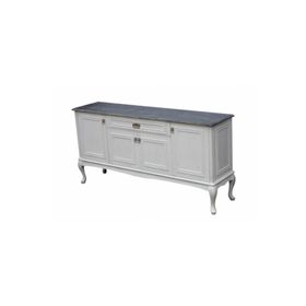 Masifart KNS03 180 cm Ahşap Ceviz Tablalı Silme Country Konsol