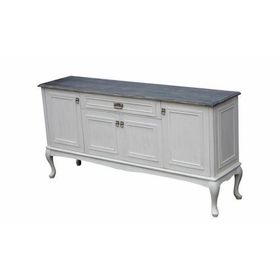 Masifart KNS03 180 cm Ahşap Ceviz Tablalı Silme Country Konsol