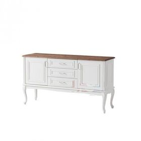 Masifart KNS15 160 cm Masif Tablalı Çekmeceli Country Konsol