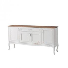 Masifart KNS16 180 cm Masif Tablalı Çekmeceli Country Konsol