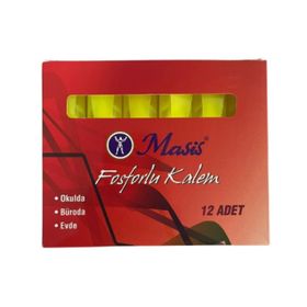Masis 12 Adet Sarı Fosforlu Kalem