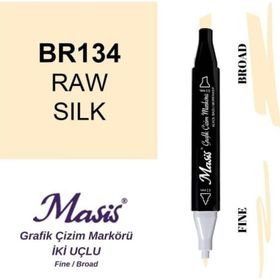 Masis 134 Ham İpek Çift Uçlu Marker Grafik Çizim Kalemi