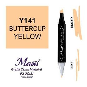 Masis 141 Düğün Çiçeği Çift Uçlu Marker Grafik Çizim Kalemi
