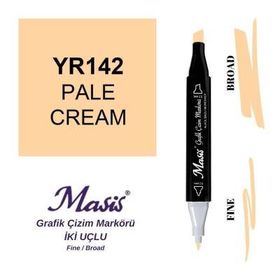 Masis 142 Açık Krem Çift Uçlu Marker Grafik Çizim Kalemi