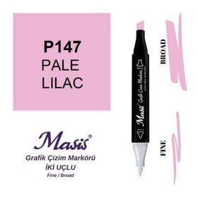 Masis 147 Açık Lila Çift Uçlu Marker Grafik Çizim Kalemi
