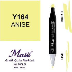 Masis 164 Anason Çift Uçlu Marker Grafik Çizim Kalemi