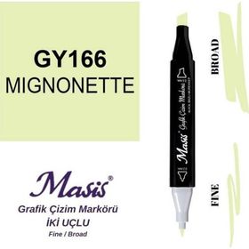 Masis 166 Muhabbet Çiçeği Çift Uçlu Marker Grafik Çizim Kalemi