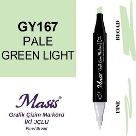 Masis 167 Küf Yeşili Çift Uçlu Marker Grafik Çizim Kalemi