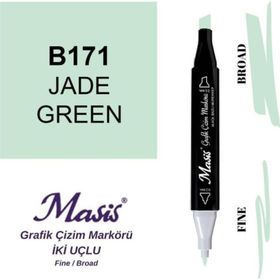 Masis 171 Yeşim Çift Uçlu Marker Grafik Çizim Kalemi