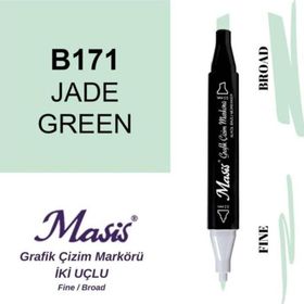 Masis 171 Yeşim Çift Uçlu Marker Grafik Çizim Kalemi