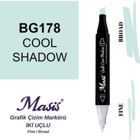 Masis 178 Kozmik Yeşil Çift Uçlu Marker Grafik Çizim Kalemi