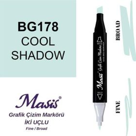 Masis 178 Kozmik Yeşil Çift Uçlu Marker Grafik Çizim Kalemi