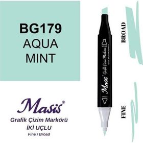 Masis 179 Su Nanesi Çift Uçlu Marker Grafik Çizim Kalemi