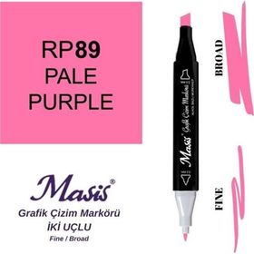 Masis 89 Açık Mor Çift Uçlu Marker Grafik Çizim Kalemi