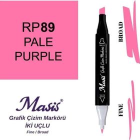 Masis 89 Açık Mor Çift Uçlu Marker Grafik Çizim Kalemi