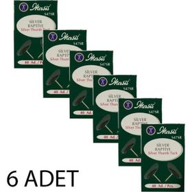 Masis S47SR 40'lı Paket 6'lı Silver Raptiye