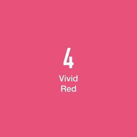 Masis Vivd Red 4 Çift Taraflı Twin Grafik Marker Kalem