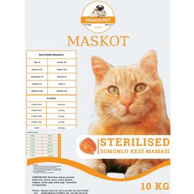 Maskot 10 kg Steril Somonlu Kısırlaştırılmış Kedi Maması