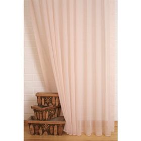 Massarelli 400x260 Pudra 1-3 Sık Pile Pamuk Dokulu Tül Perde