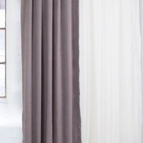 Massarelli Açık Gri 1-2.5 Orta Sık Pile 100x260 cm Fon Perde