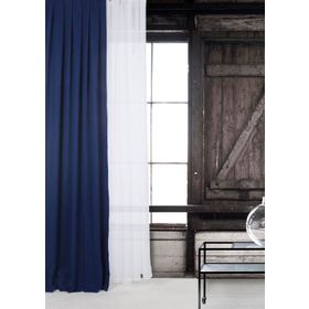 Massarelli Açık Gri Pilesiz Düz Dikiş 100x260 cm Fon Perde