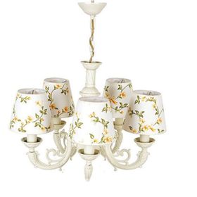 Massarelli Aline Krem Sarı 5 Kollu Avize