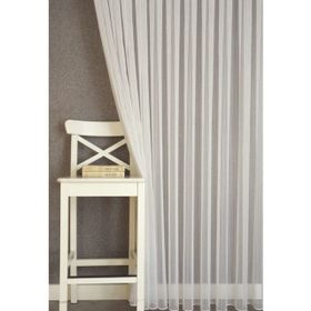 Massarelli Ekru 1-3 Sık Pile Çizgili Tül Perde
