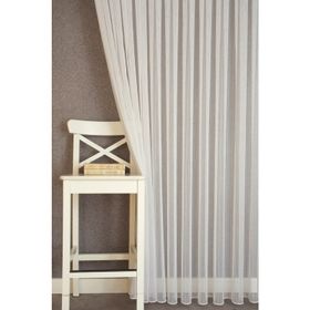 Massarelli Ekru 1-3 Sık Pile Çizgili Tül Perde