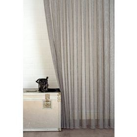 Massarelli Füme 1-3 Sık Pile Çizgili Tül Perde