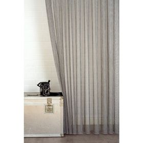 Massarelli Füme 1-3 Sık Pile Çizgili Tül Perde