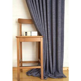 Massarelli Keten 90x260 Lacivert 1-2 Seyrek Pile Fon Perde