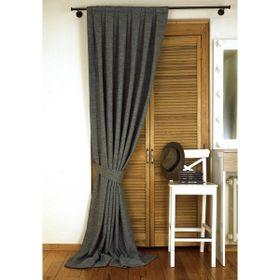 Massarelli Keten Açık Gri 1-2.5 Orta Sık Pile 150x260 cm Fon Perde