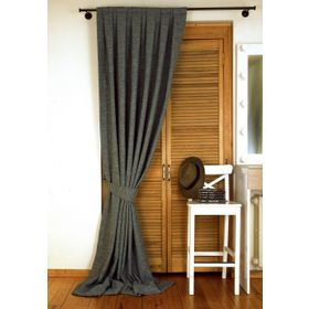 Massarelli Keten Açık Gri 1-2.5 Orta Sık Pile 150x260 cm Fon Perde
