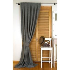 Massarelli Keten Açık Gri 1-2.5 Orta Sık Pile 60x260 cm Fon Perde