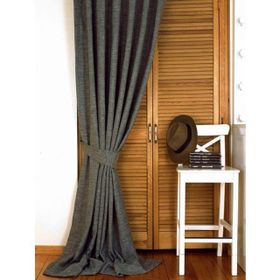 Massarelli Keten Açık Gri 1-2 Seyrek Pile 90x260 cm Fon Perde
